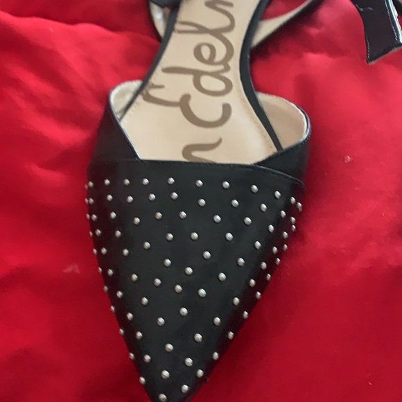 Sam Edelman black studded flat 9.5 - Picture 2 of 8